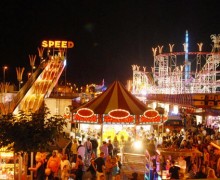 Fête foraine entre collègues